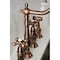 Kingston Brass KS127AXBSAC Heritage Bridge Kitchen Faucet W/ Brass Sprayer, Copper KS127AXBSAC - alternate 5